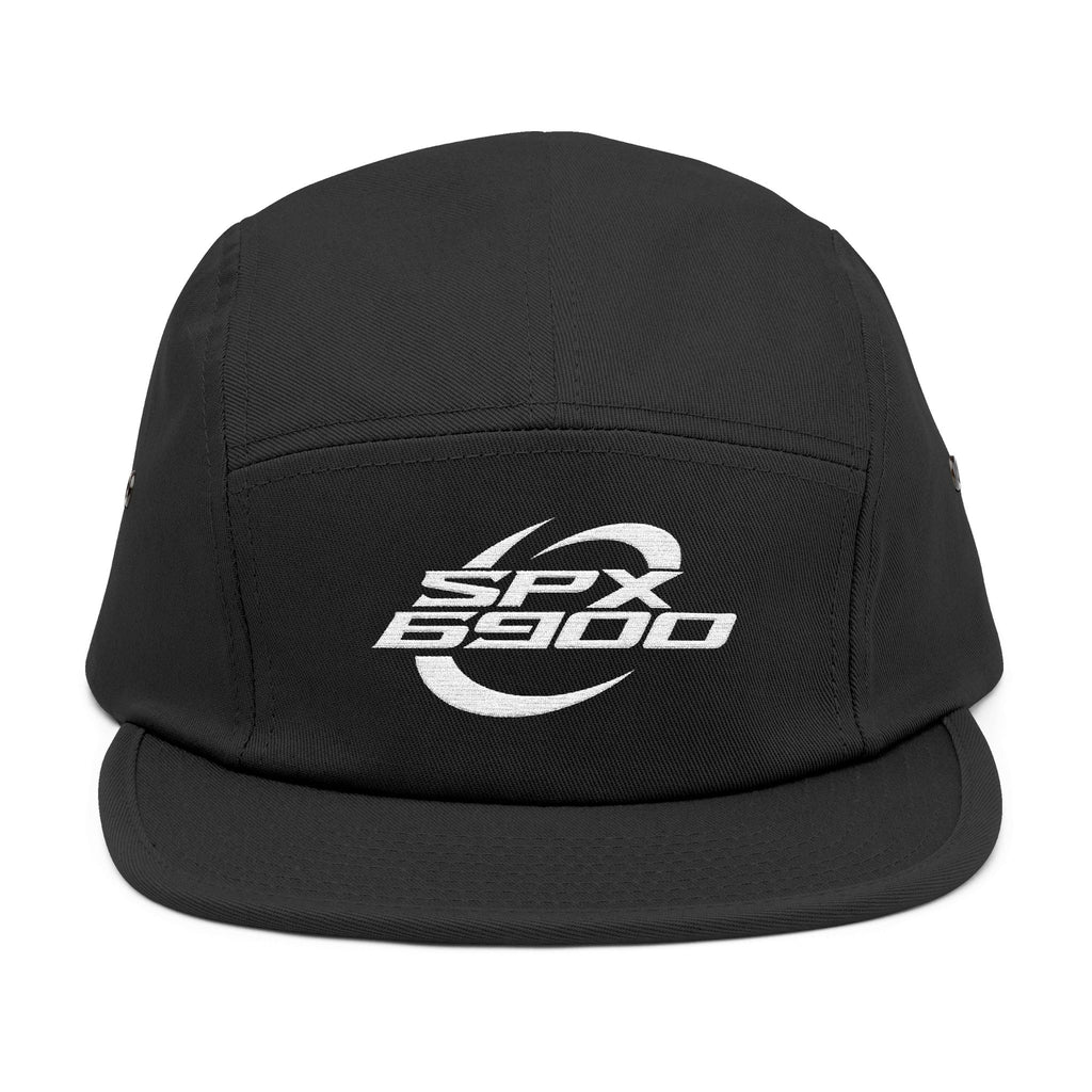 Black SPX6900 5-Panel Embroidered Cap