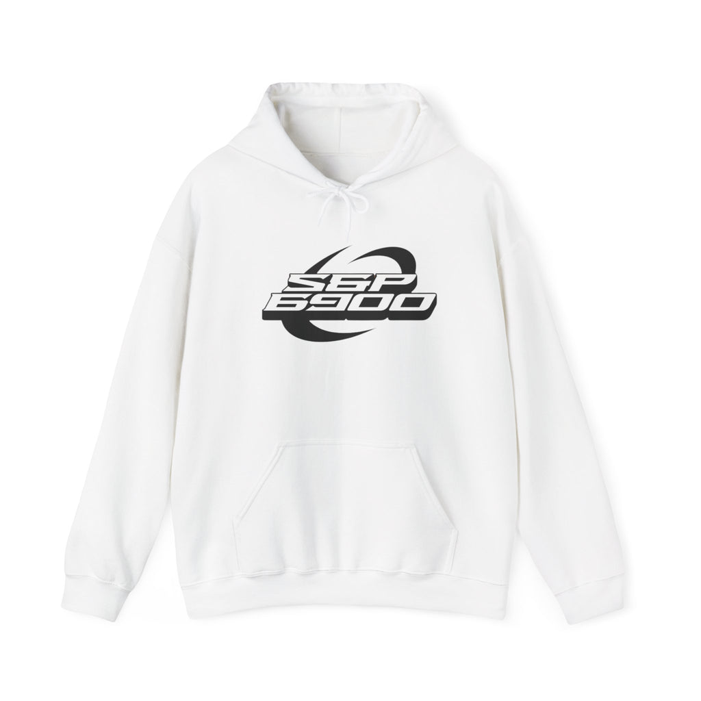 White S&P6900 OG Logo Flip The Stock Market Hoodie