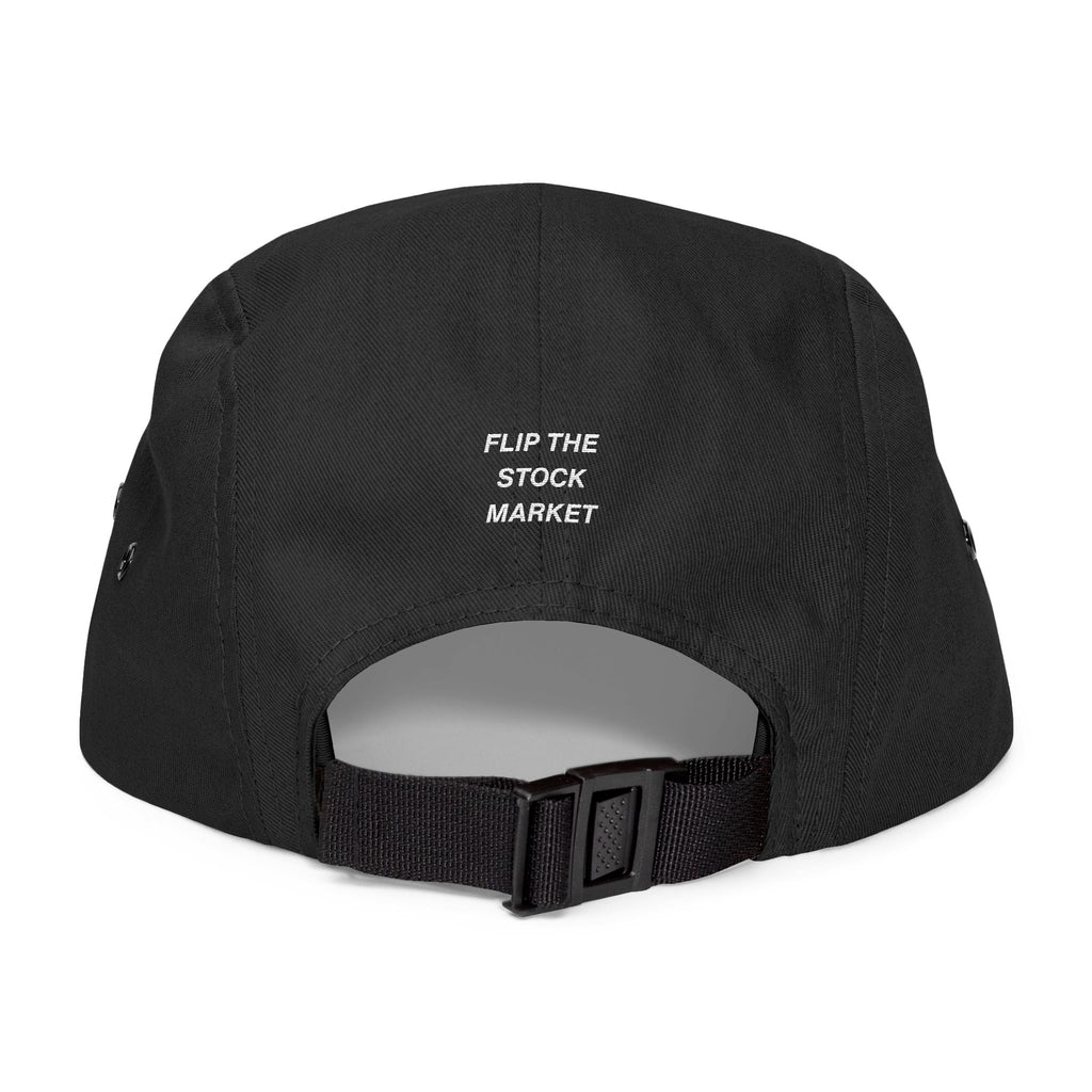 Black SPX6900 5-Panel Embroidered Cap