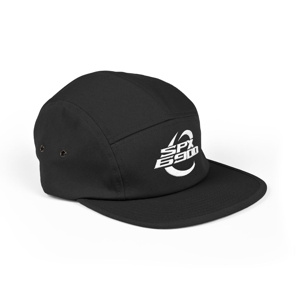 Black SPX6900 5-Panel Embroidered Cap